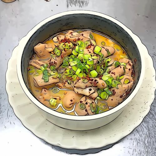 Offal stewed in miso