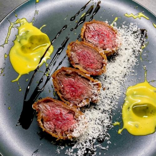 "Serious beef rare cutlet"