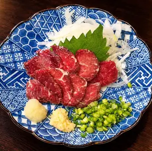 Lean horse sashimi