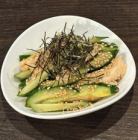 鶏&きゅうりの自家製ラー油和え