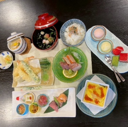 旬な食材を中心に取り揃えた会席プラン5000円（税込み）