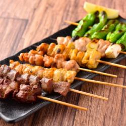 Yakitori platter