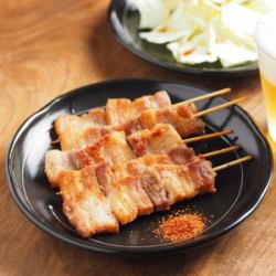 Pork rose skewers