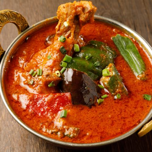 We offer a wide variety of spicy curries!