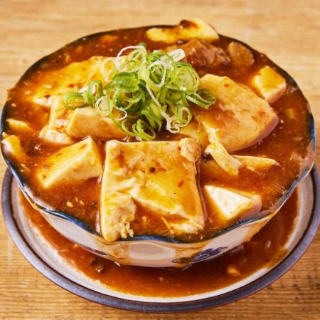 Mapo tofu with spilled Japanese pepper