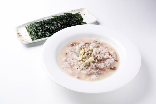 Beef tail porridge