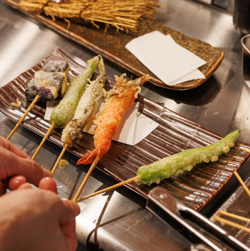 揚げたてをご提供。