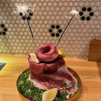 バースデープレート 5200円→前日まで予約→4200円！！割引価格＋1,500円で飲み放題出来ます！！