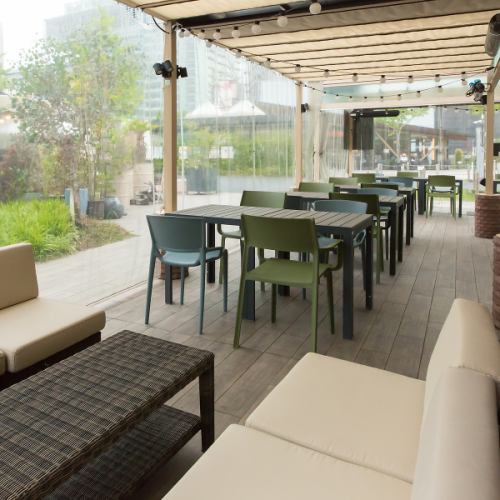 Have a stylish lunch on the open terrace