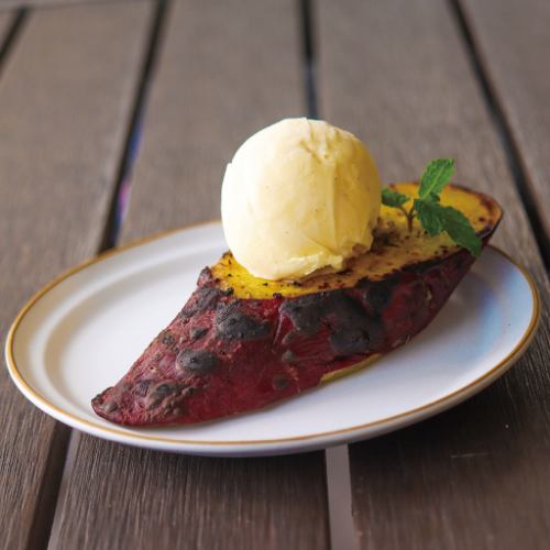 Sweet potato and vanilla ice cream