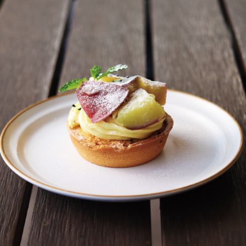 Chunky sweet potato mini tart