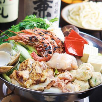 [New Year's Party Plan] MAKIBI Special! Yosenabe Course to Enjoy the Aroma of a Wood Fire ≪All-You-Can-Drink Included≫