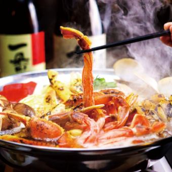 [New Year's and Year-End Party Plan] Enjoy winter flavors over a wood fire with a crab hotpot course (all-you-can-drink included)