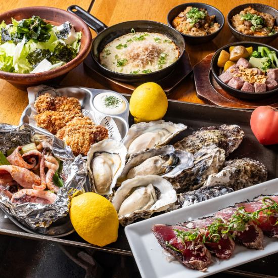 浜松市街中で！年中楽しめる牡蠣小屋風居酒屋！土日祝は昼からのめる12時オープン！