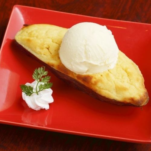 Miyazaki Benisatsuma whole sweet potato & vanilla ice cream