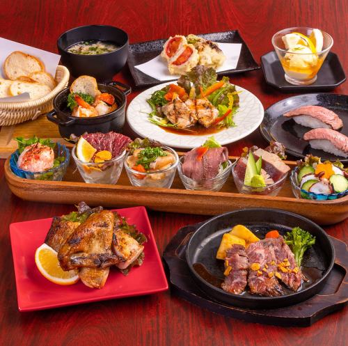 Enjoy Miyazaki beef/local chicken ◎ Can be used for various occasions! 2-hour all-you-can-drink course recommended for banquets starts from 3,500 yen