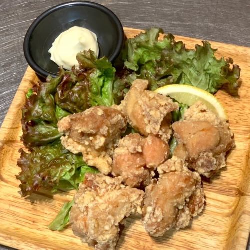 Fried young chicken meat