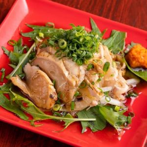 むね肉のたたき　葱ぶっかけ