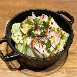 ベーコンとアンチョビキャベツ