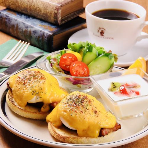 [Morning 9:00~11:00] Stylish Eggs Benedict for 900 yen (tax included) ☆ Enjoy a luxurious morning with ICHIRIN Morning