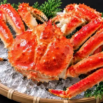 【ランチ限定★飲み放題無料】タラバ蟹×本ずわい蟹&寿司食べ放題 16,500円