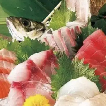 【豪華刺身盛り＆牛ハラミステーキコース（ビール無し）全8品★2時間飲み放題付4,500円（税込）