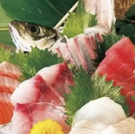 【豪華刺身盛り＆牛ハラミステーキコース（ビール無し）全8品★2時間飲み放題付4,500円（税込）