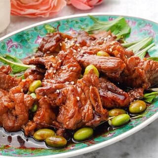 海南3850円(税込)コース◆国産新鮮鶏もも肉ステーキや豚スペアリブコーヒー風味等自慢の品一通り