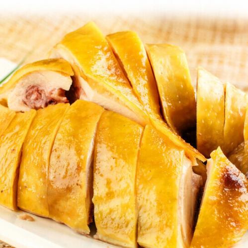 広東風塩味の蒸し焼き鶏