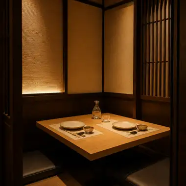 テーブルタイプの個室もご用意！連結して最大12名様の飲み会でご利用可能♪