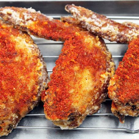 4 fried chicken wings (plain)