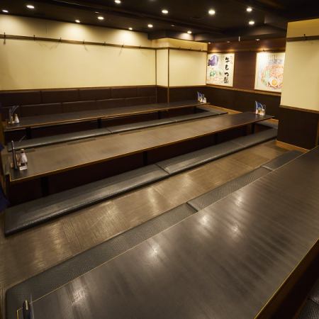 和の趣を感じる落ち着いた空間で宴会・飲み会。団体様でのご利用可能な掘りごたつの個室空間◎