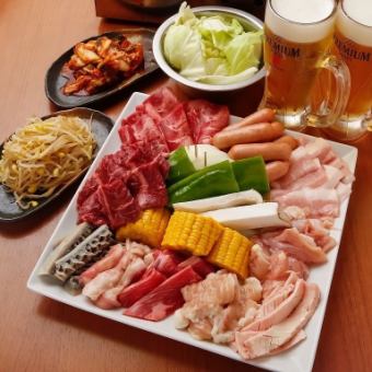 If you want to enjoy horumon with your friends, choose [Nagomi Course] 10 dishes only.