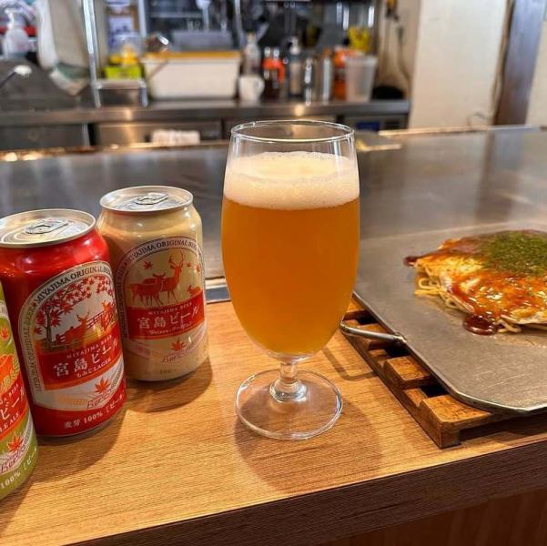 「まとちゃん」では、宮島観光の合間や後に広島名物のお好み焼きを楽しめます！お好み焼きがメインですが、広島名産の牡蠣を使った鉄板料理や逸品料理もご用意♪地元の「宮島ビール」とともにお楽しみ下さい！観光の後には、ぜひ当店で広島の味を堪能してみては！？ご来店お待ちしております！
