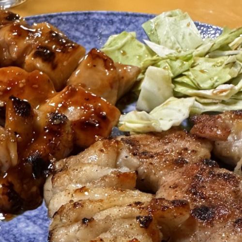 焼き鳥二本