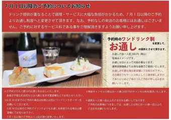 ご予約時の注意事項