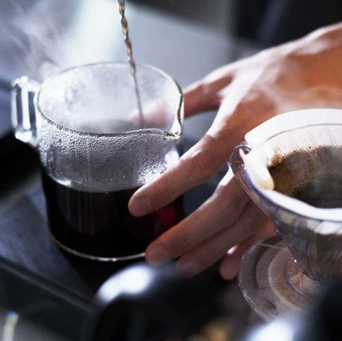自家焙煎のコーヒーも