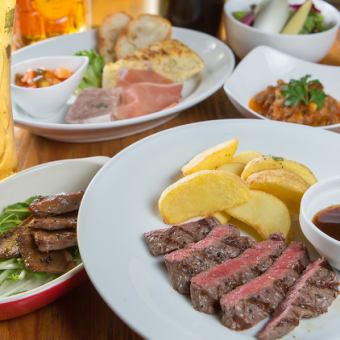 Red meat steak course: Food only 3,000 yen (tax included)