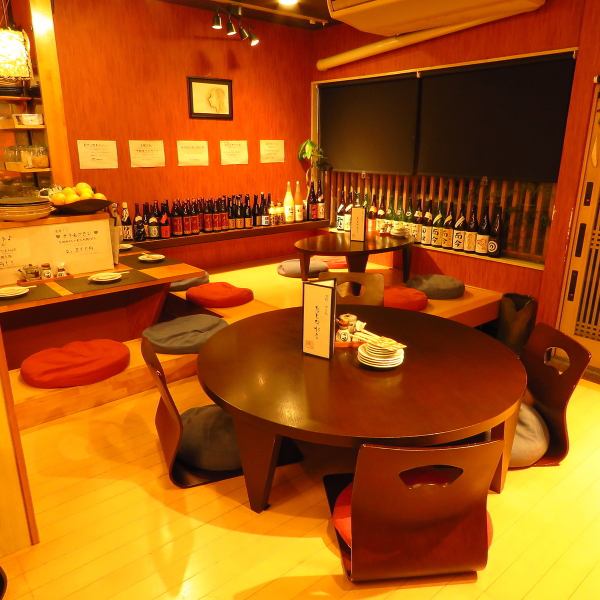 All the tables in the store are round chabudai and tatami mat seats.Coupled with a house-like building, it makes you feel calm as if you were drinking at a friend's house.Please spend a relaxing time with your casual friends on the cushion.3 minutes walk from Hiyoshihoncho station.5 minutes by taxi * Coupon "Taxi price 500 yen discount service"