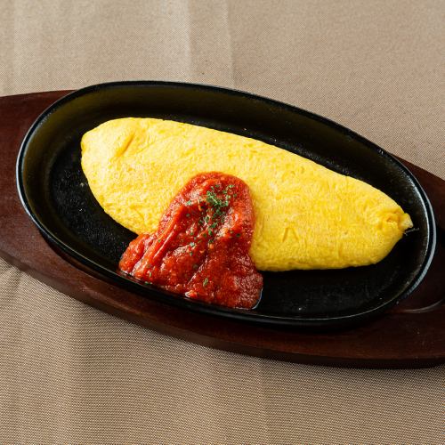 Iron plate omelet ~ with tomato sauce ~