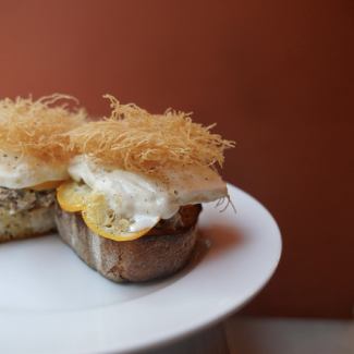 금귤과 고르곤 졸라 아이스의 불 스케터