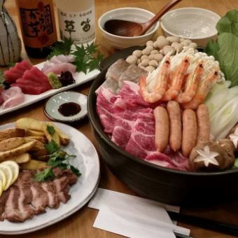 Recommended for parties ★ 2-hour all-you-can-drink course with "Sadogatake stable's direct-taught salt chanko nabe" for 6,500 yen (tax included)