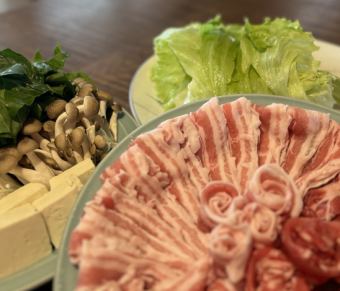 Lettuce & Pork Shabu-shabu Course