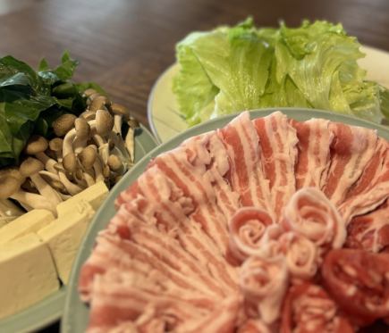 レタス＆豚しゃぶしゃぶコース