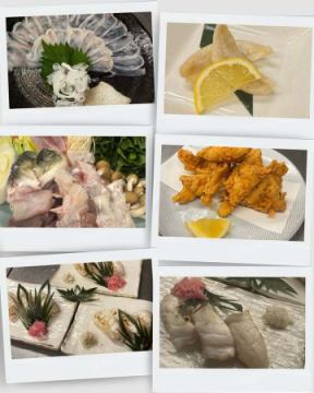 本日のふぐコース

