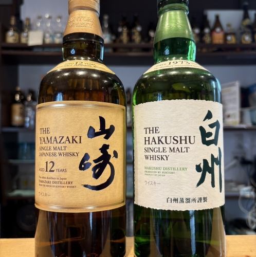 Yamazaki and Hakushu are also available.