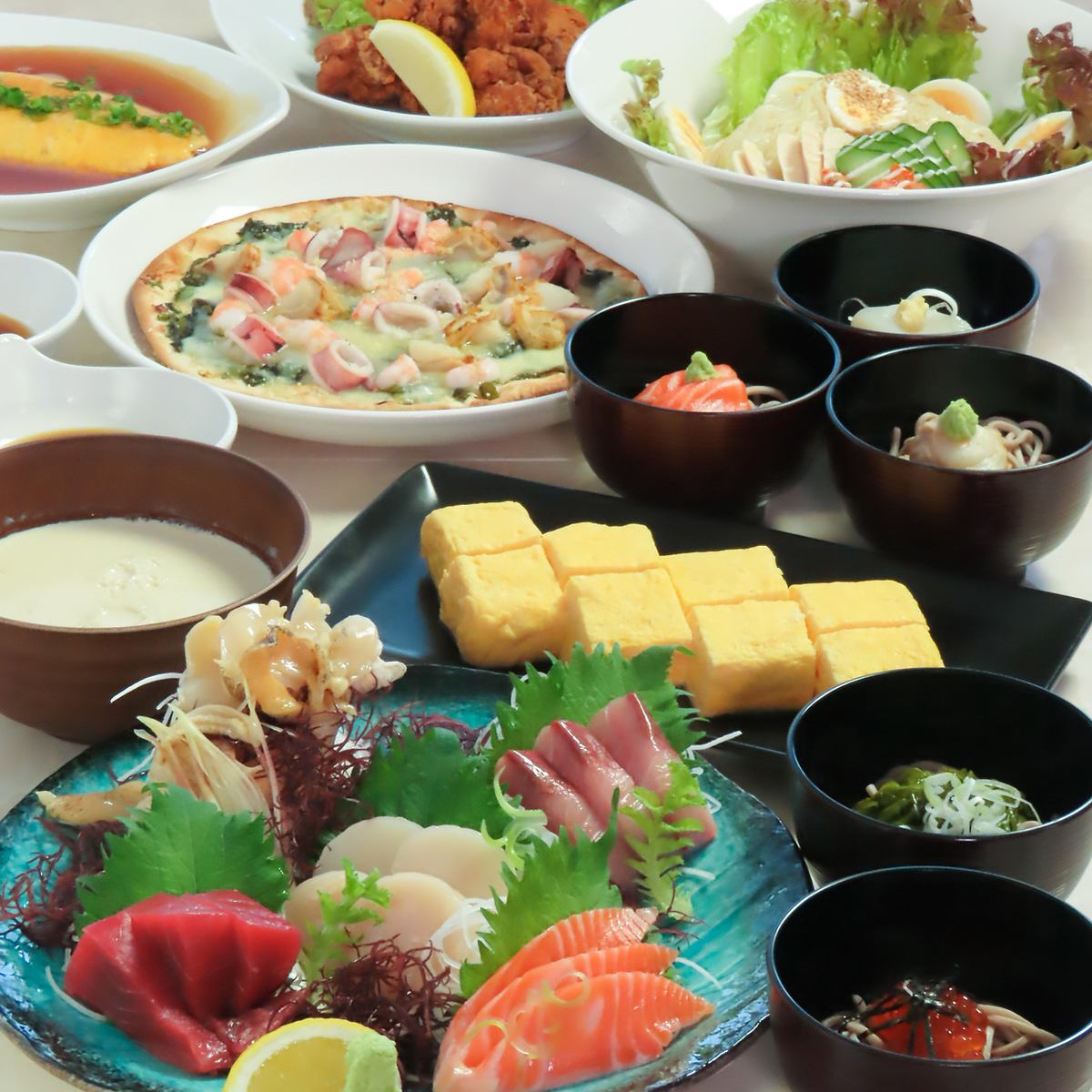 岩手の食材をメインに使った創作コースは2H飲み放題で4000円～♪