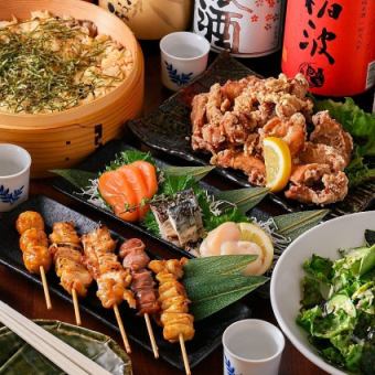【50種！3時間飲み放題】市場直送！鮮魚の2種盛り、薩摩地鶏、柔らかローストビーフのコース
