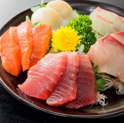 鮮魚の五点盛り合わせ