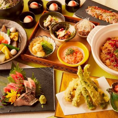 《9月末迄のご予約》【夏限定】生付き最大3時間飲み放題「伏見稲荷コース」4500円〈全12品〉